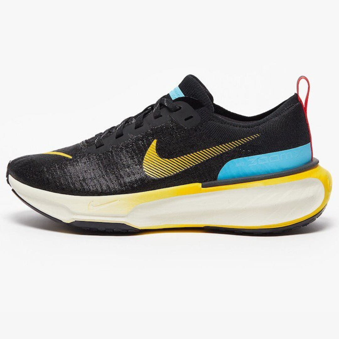 Nike Invincible Run 3 - Preto\Azul Báltico\Amarelo