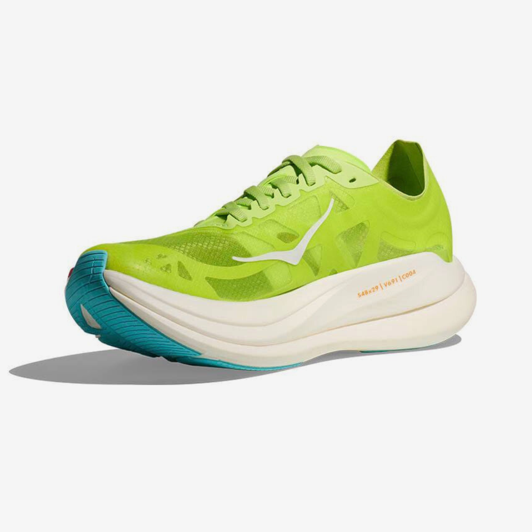 Hoka Rocket X 2 Unissex - Verde\Laranja