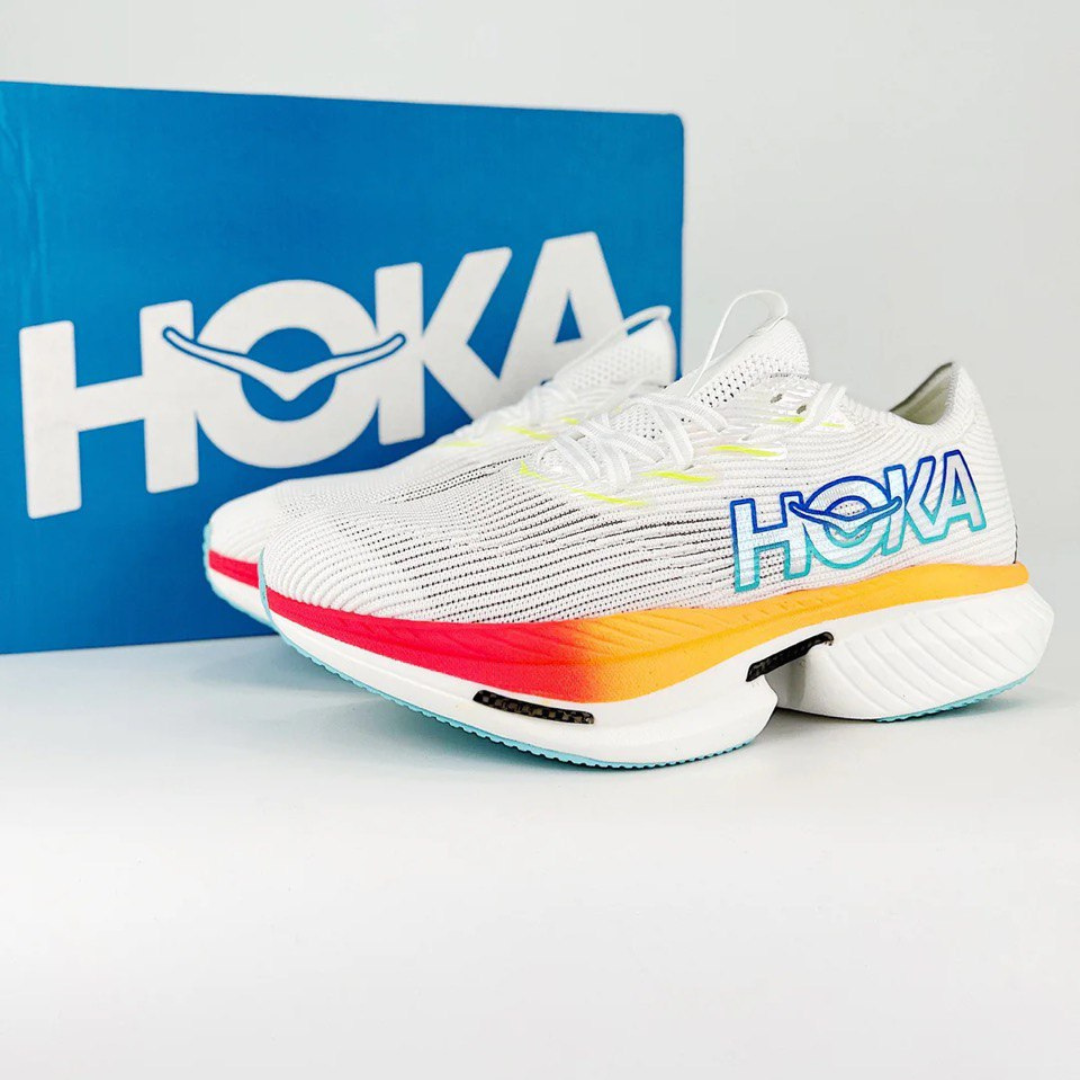 Hoka Cielo X1 Unissex - Frost\Cerise
