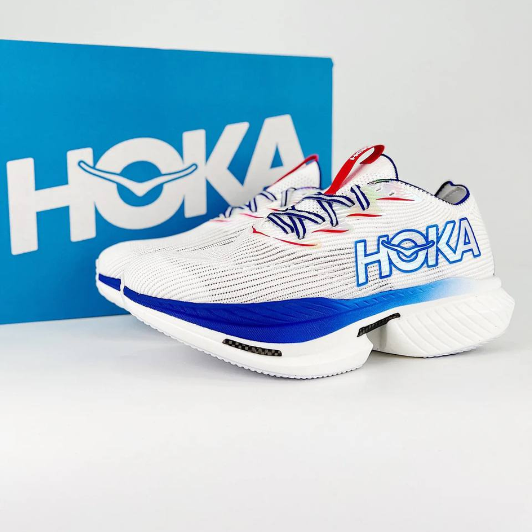 Hoka Cielo X1 Unissex - White\Virtual Blue