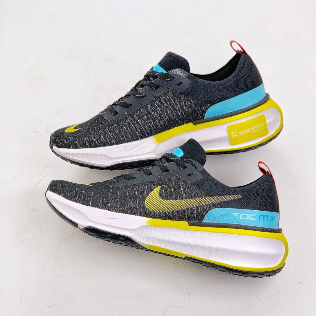 Nike Invincible Run 3 - Preto\Azul Báltico\Amarelo