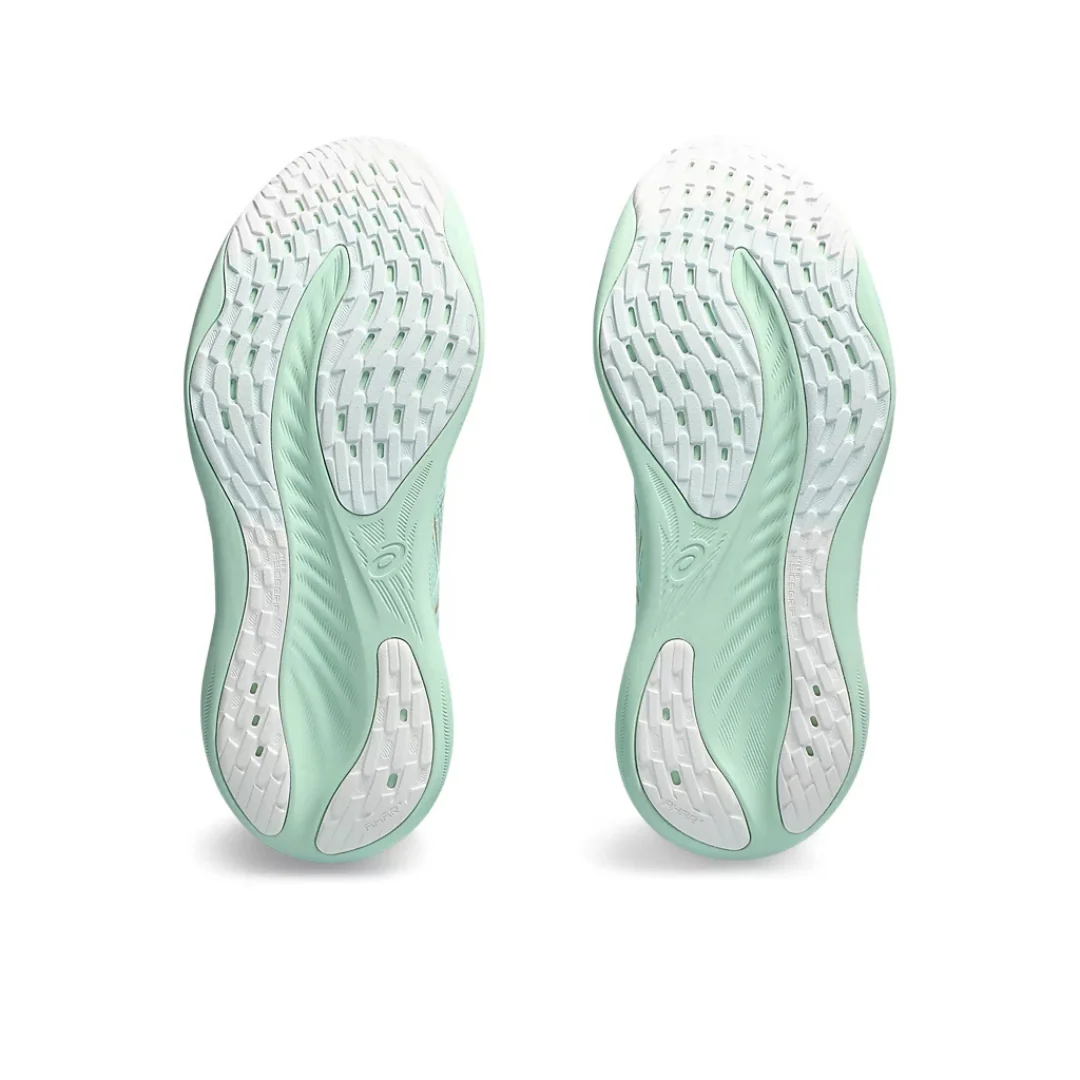 Asics Gel Nimbus 26 - Verde com Branco e Dourado