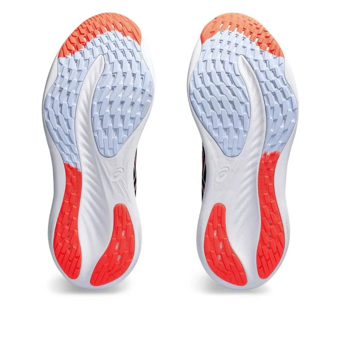 Asics Gel Nimbus 26 - Preto com Branco e Vermelho