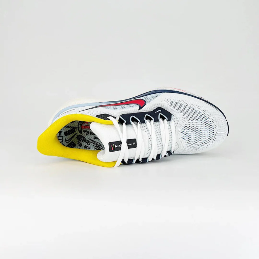 Nike Air Zoom Pegasus 41 - Branco\Azul\Amarelo\Verde