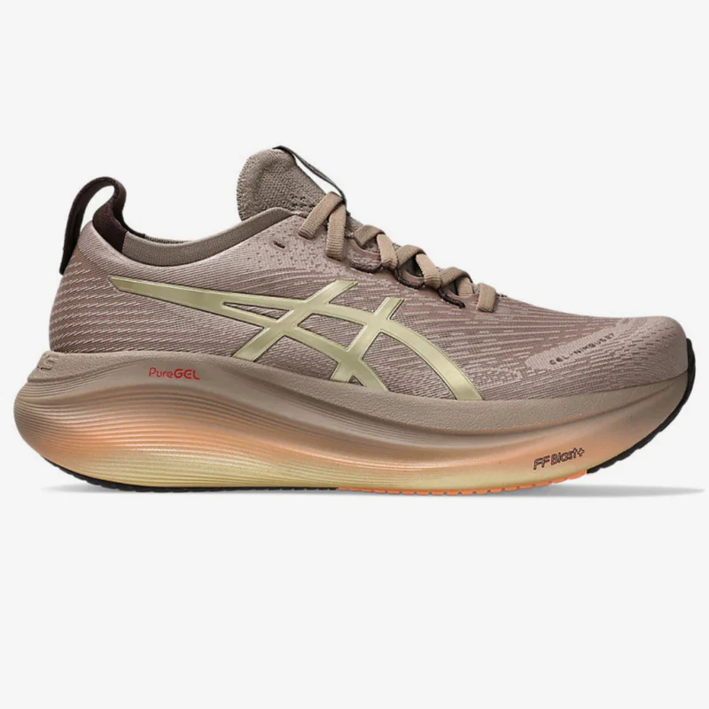 Asics Gel Nimbus 27 Luxe - Dourado/Marrom