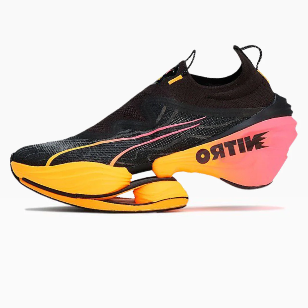 Puma Fast-RB Nitro Elite - Preto com Laranja e Rosa