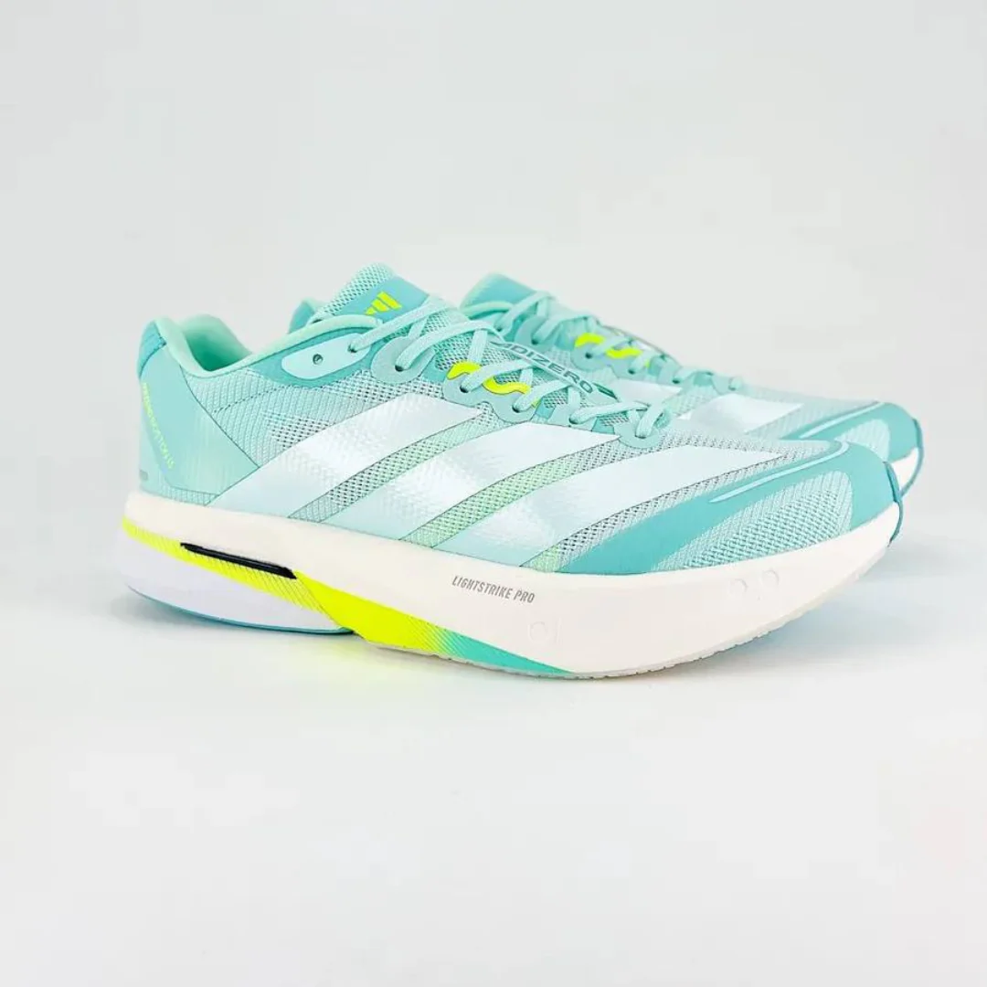 Adidas Adizero Boston 13 Flash Aqua/Metálico/Verde Limão