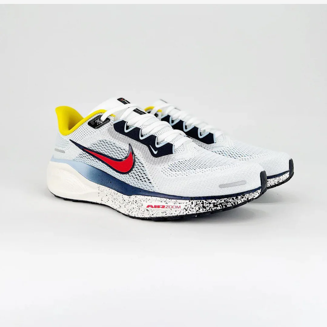 Nike Air Zoom Pegasus 41 - Branco\Azul\Amarelo\Verde
