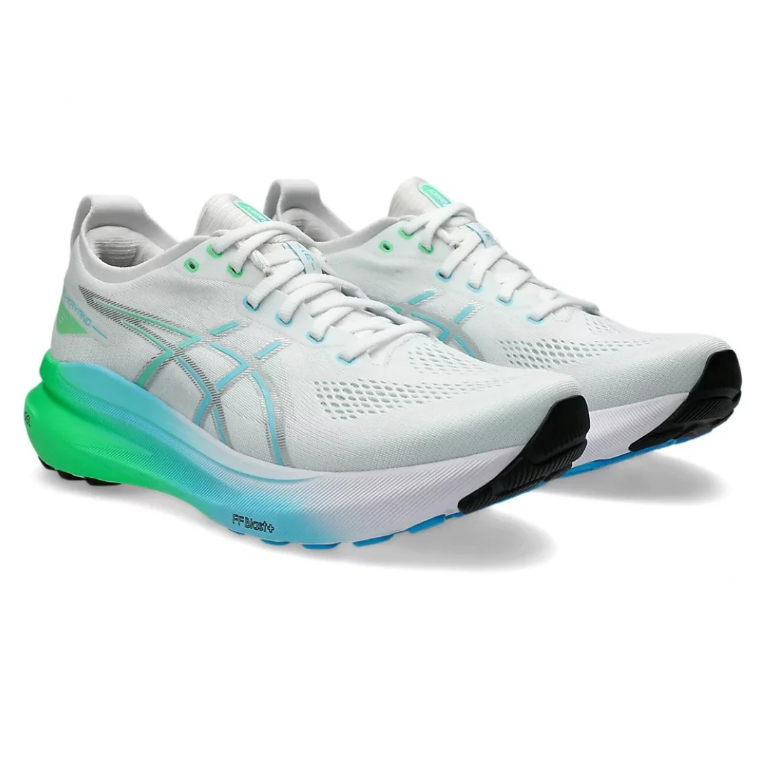 Asics Gel Kayano 31 - Branco com Verde e Azul