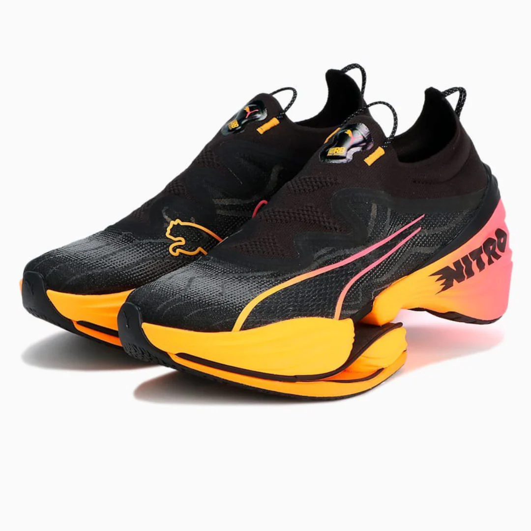 Puma Fast-RB Nitro Elite - Preto com Laranja e Rosa