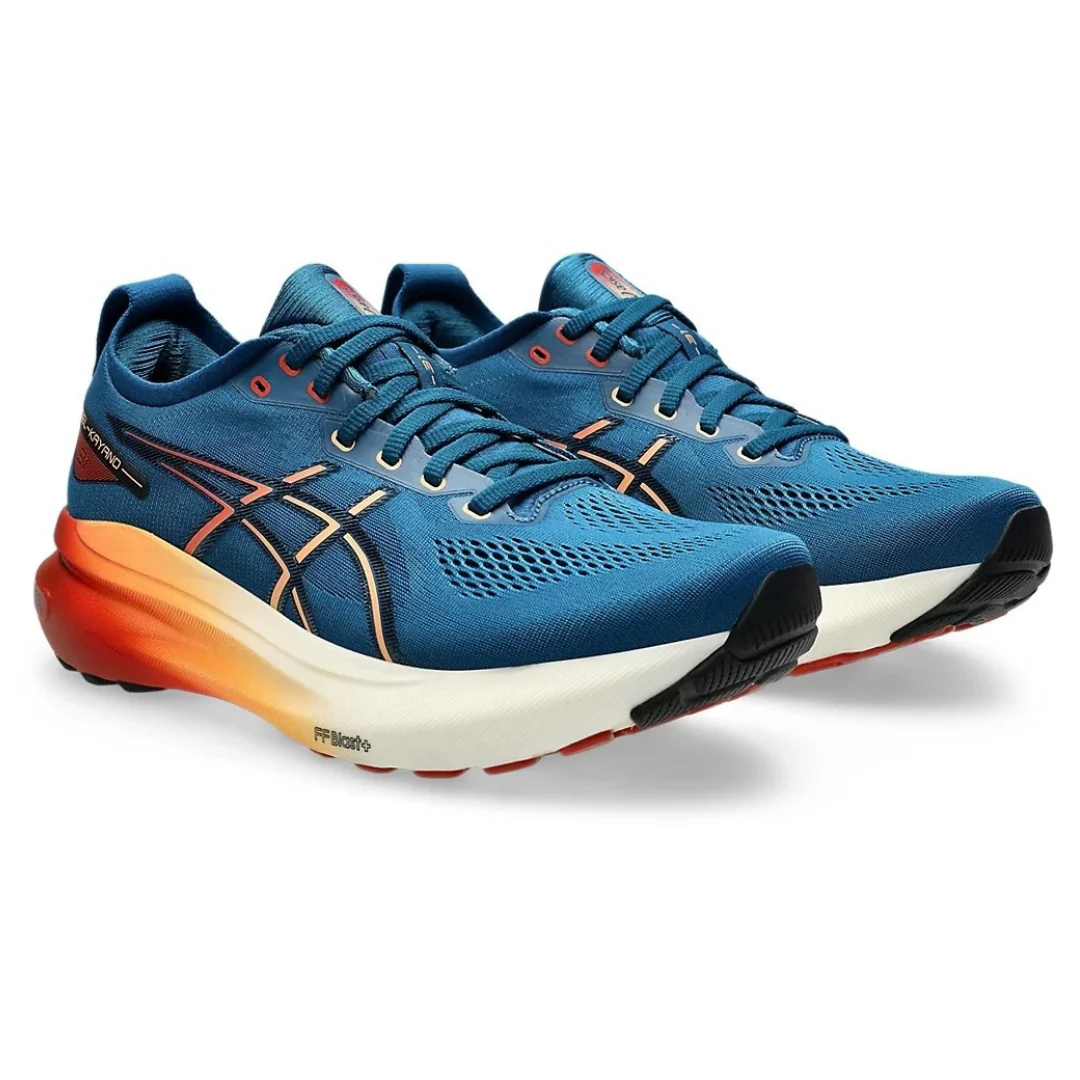 Asics Gel Kayano 31 Paris Platinum - Azul Marinho com Vermelho