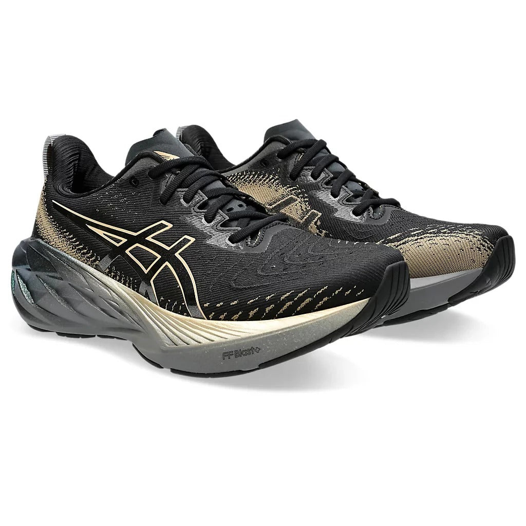 Asics NovaBlast 4 Platinum Preto Dourado