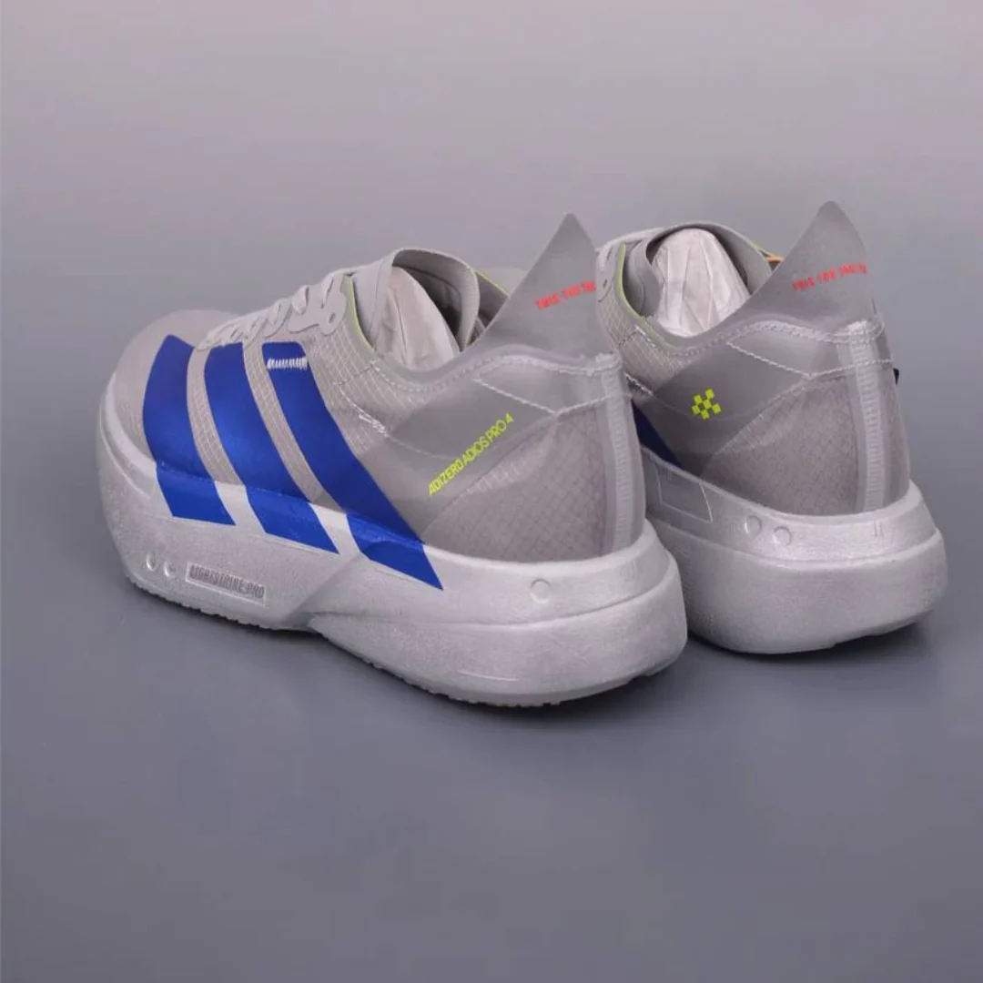 Adidas Adizero Adios Pro 4 Cinza Metálico/Azul