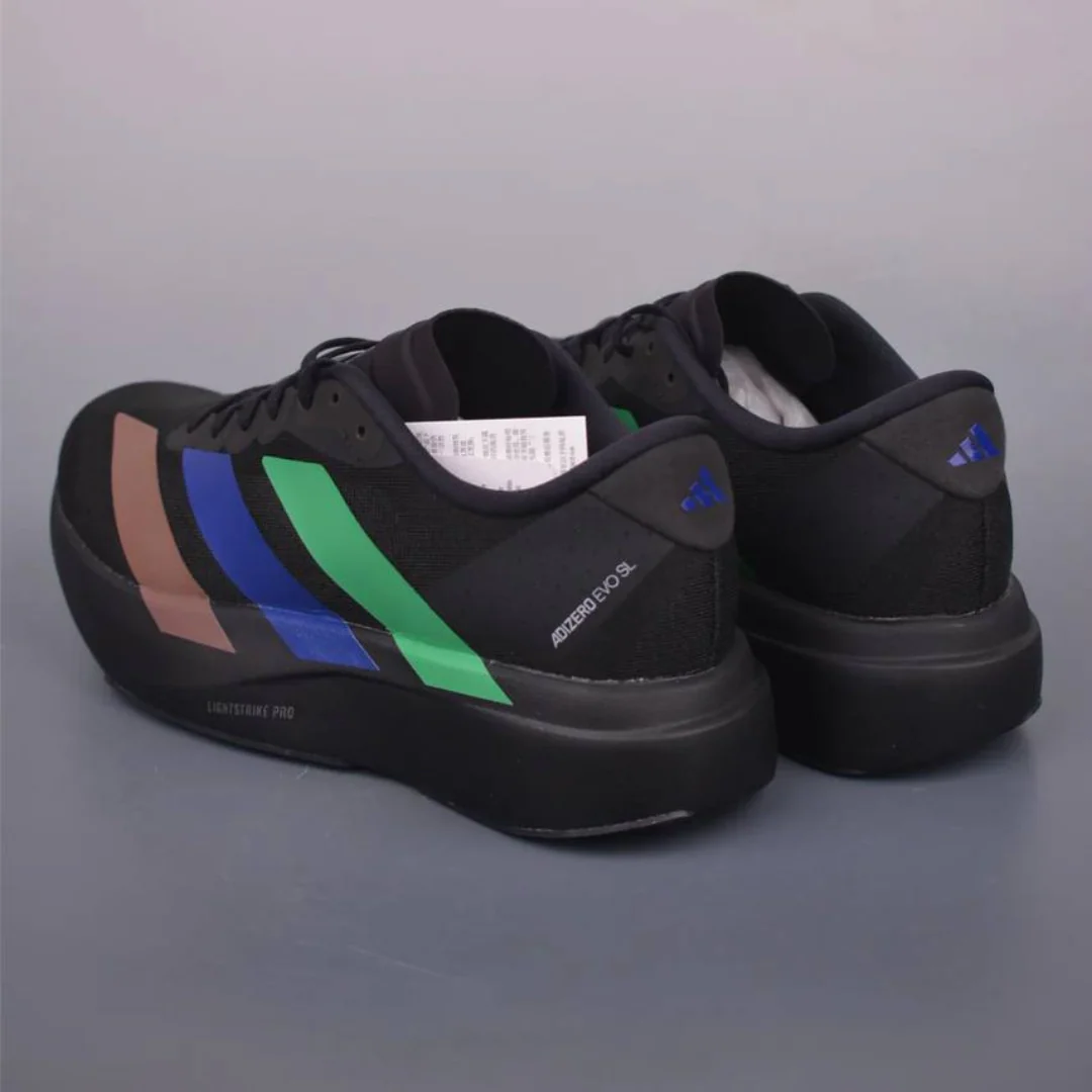 Adidas Adizero EVO SL - Preto/Verde/Azul/Marrom