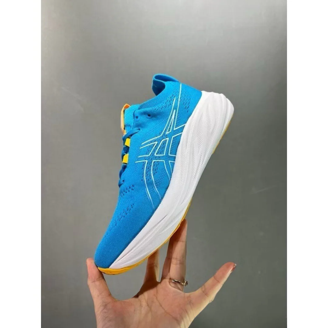 Asics Gel Nimbus 26 - Azul e Laranja