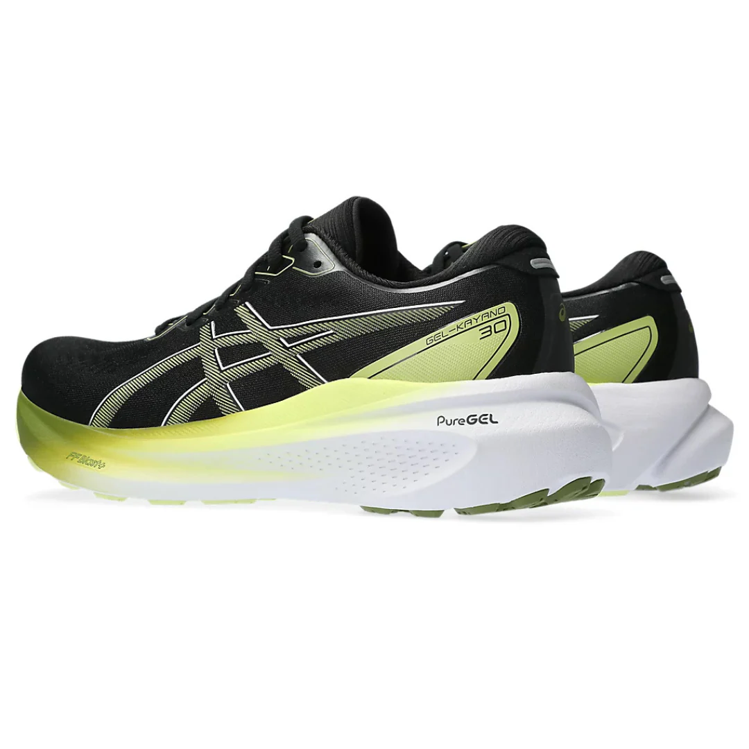 Asics Gel Kayano 30 - Preto e Amarelo com Branco