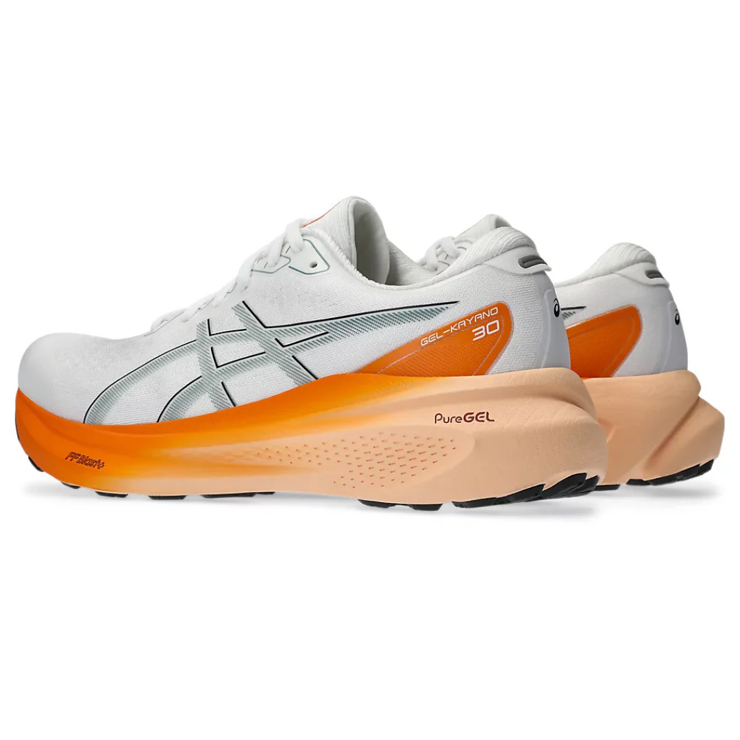 Asics Gel Kayano 30 - Branco e Laranja