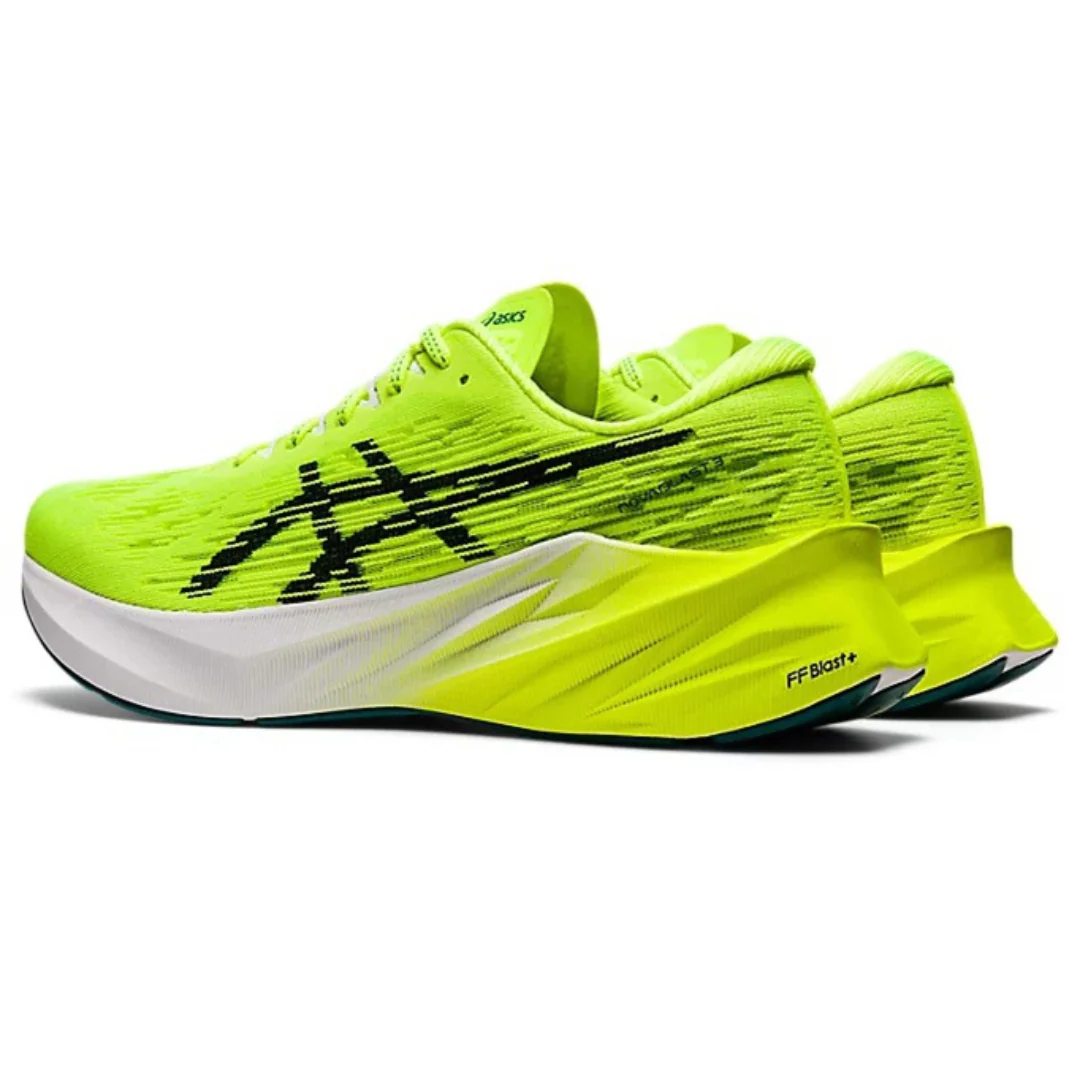 Asics NovaBlast 3 Verde Flourescente e Preto