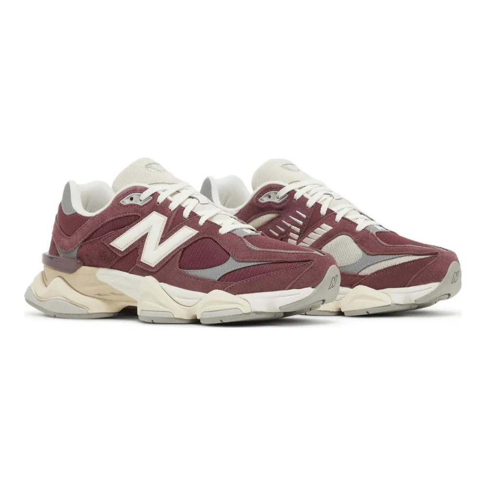 New Balance 9060 Sea Salt Washed Burgundy