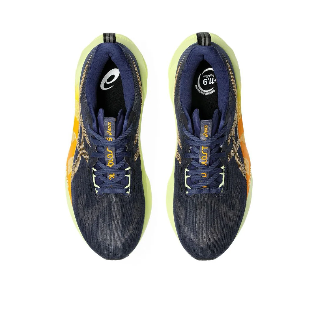 Asics NovaBlast 5 - Marinho com Verde e Laranja