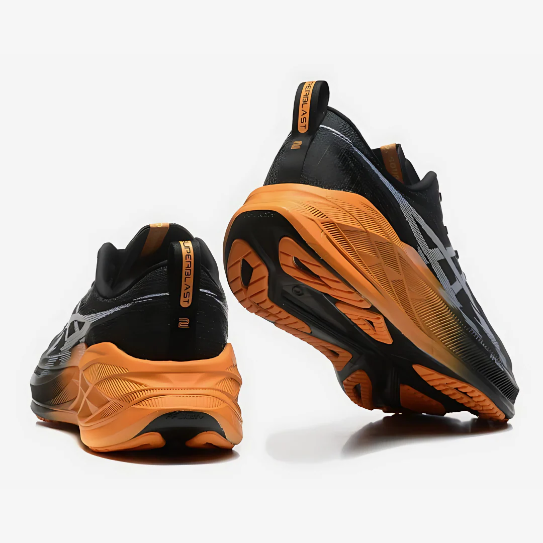 Asics SuperBlast 2 Unissex- Preto Laranja