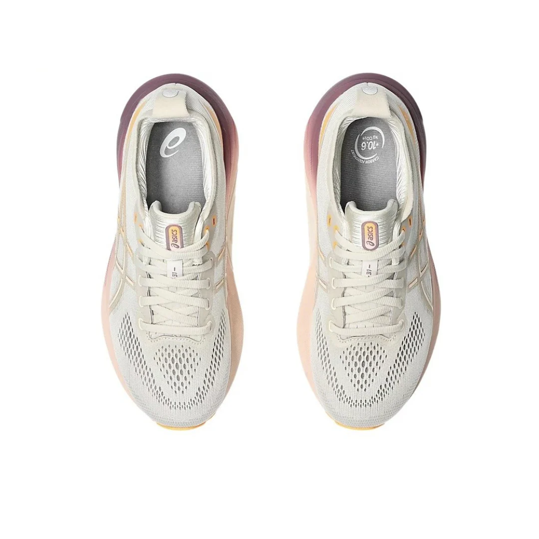 Asics Gel Kayano 31 - Bege com Laranja e Vermelho