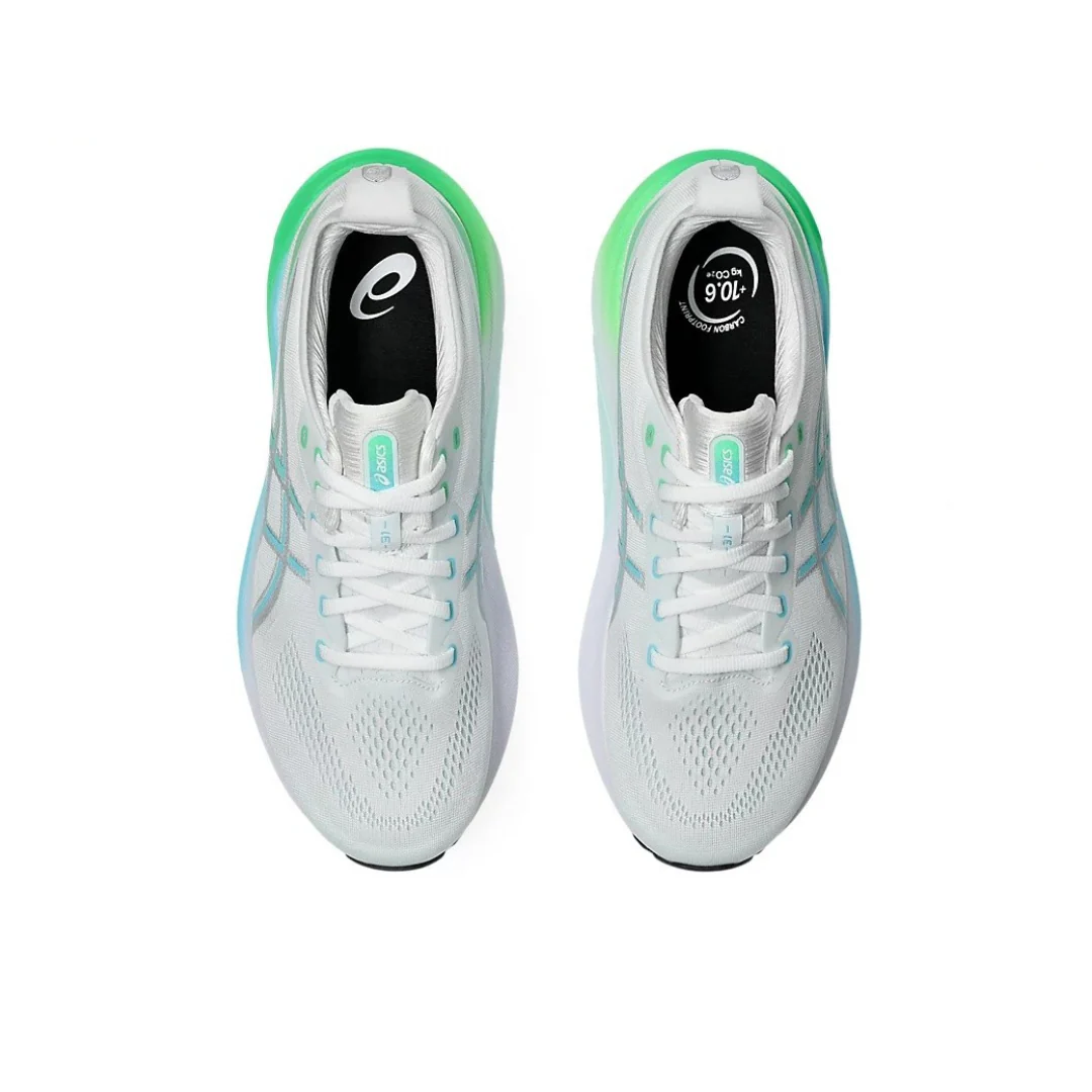 Asics Gel Kayano 31 - Branco com Verde e Azul