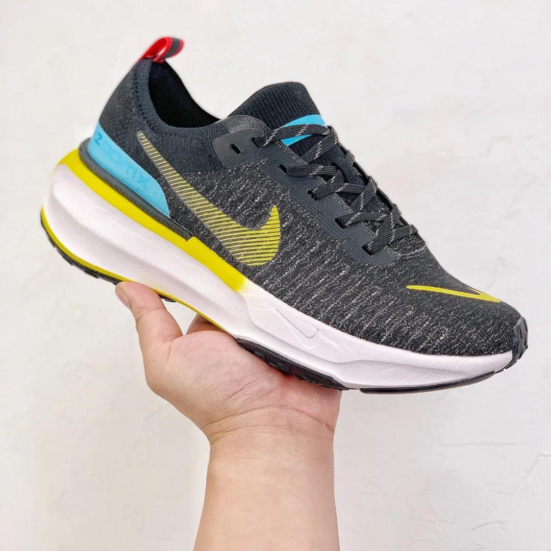 Nike Invincible Run 3 - Preto\Azul Báltico\Amarelo