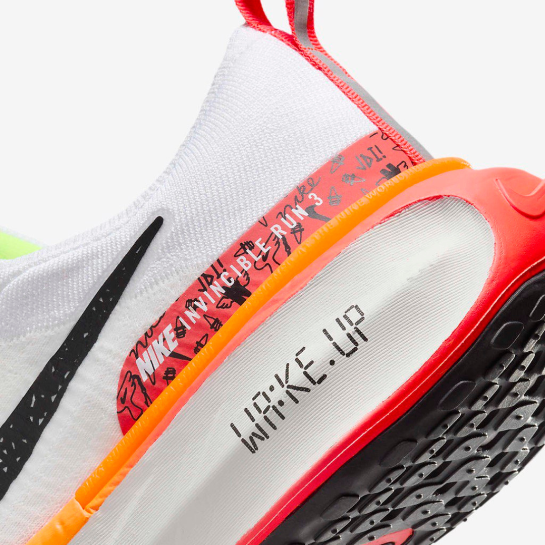 Nike Invincible Run 3 - White Bright Crimson