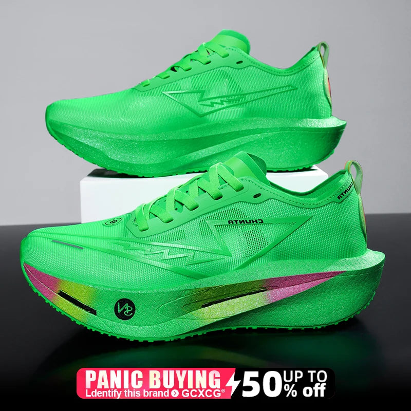 Running Shoes Carbon Board Speciality Marathon Men Sports Breathable Lightweight Women's Comfortable Athletic Nonskid Sneakers