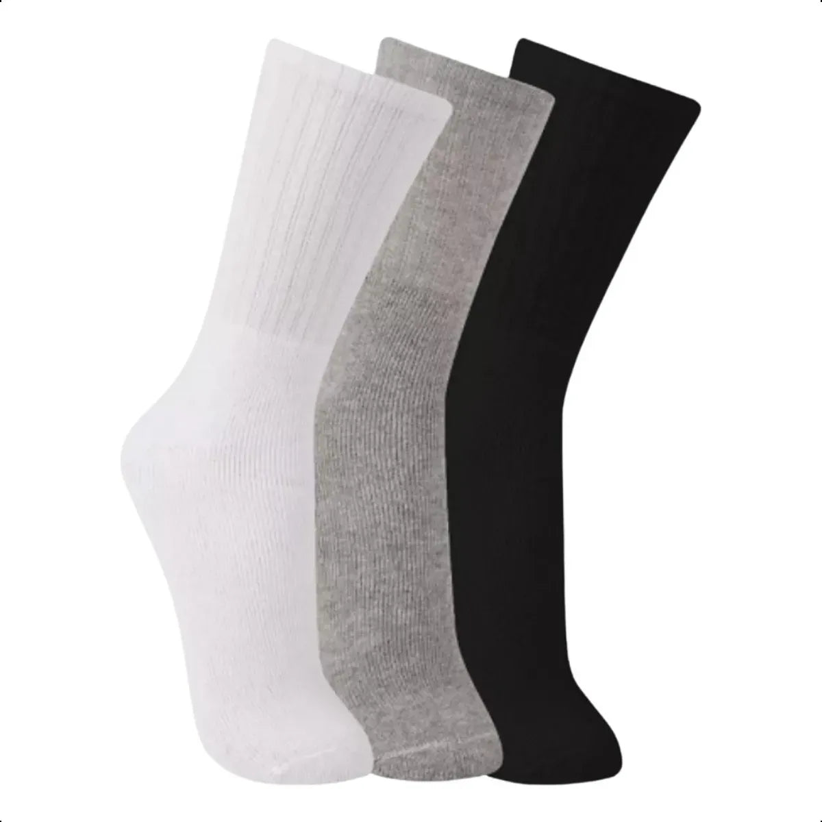 Kit 06 Pares Meia Cano Alto Unissex