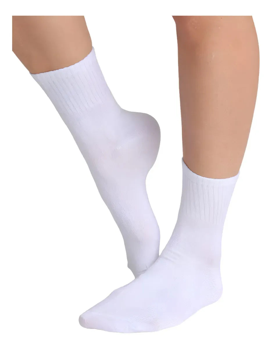 Kit 06 Pares Meia Cano Alto Unissex