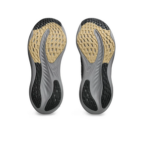 Asics Gel Nimbus 26 -  Preto e Dourado com Cinza e Verde