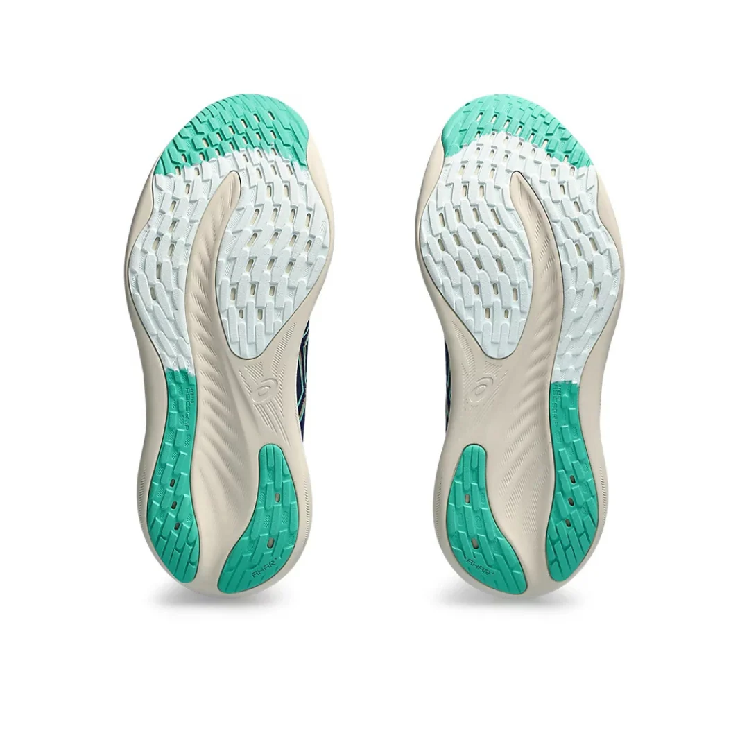 Asics Gel Nimbus 26 - Azul Marinho com Creme e Verde