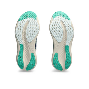 Asics Gel Nimbus 26 - Azul Marinho com Creme e Verde
