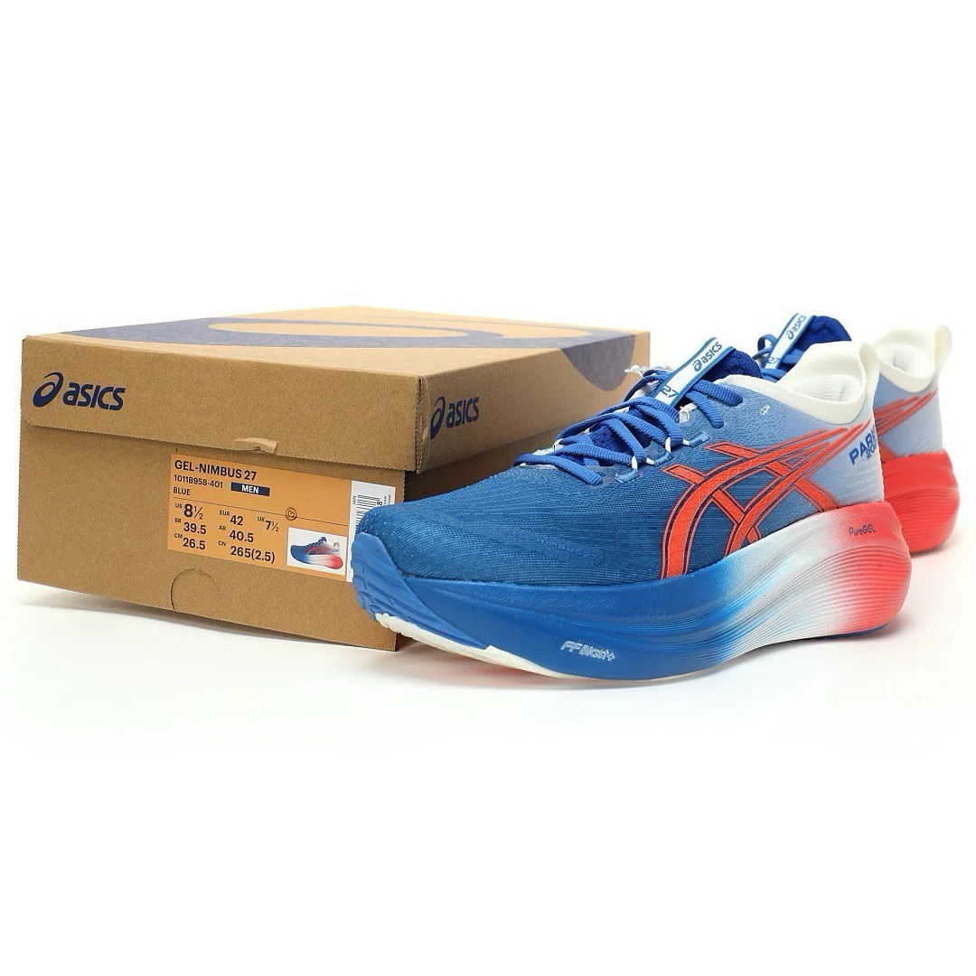 Asics Gel Nimbus 27 Paris - Azul/Vermelho/Branco