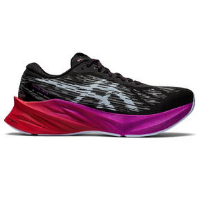 Asics NovaBlast 3 Preto com Roxo e Vermelho