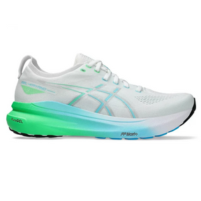 Asics Gel Kayano 31 - Branco com Verde e Azul