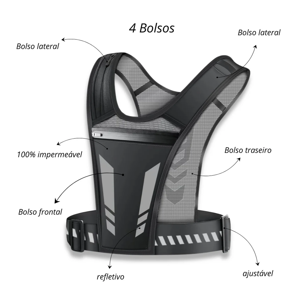 Colete Ultraleve + Óculos Esportivo UV