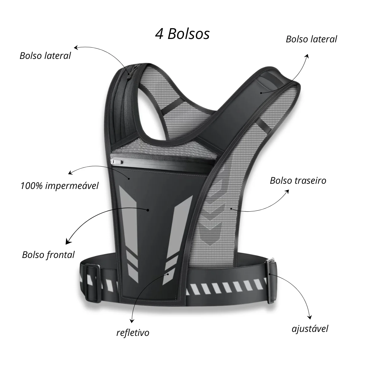 Colete Ultraleve + Óculos Esportivo UV