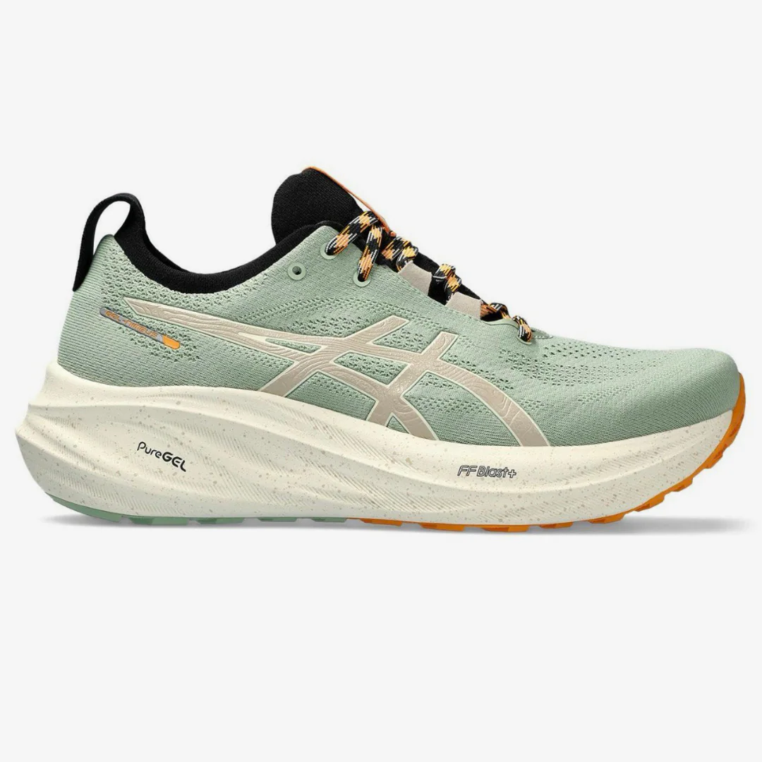 Asics Gel Nimbus 26 - Verde/Creme/Laranja