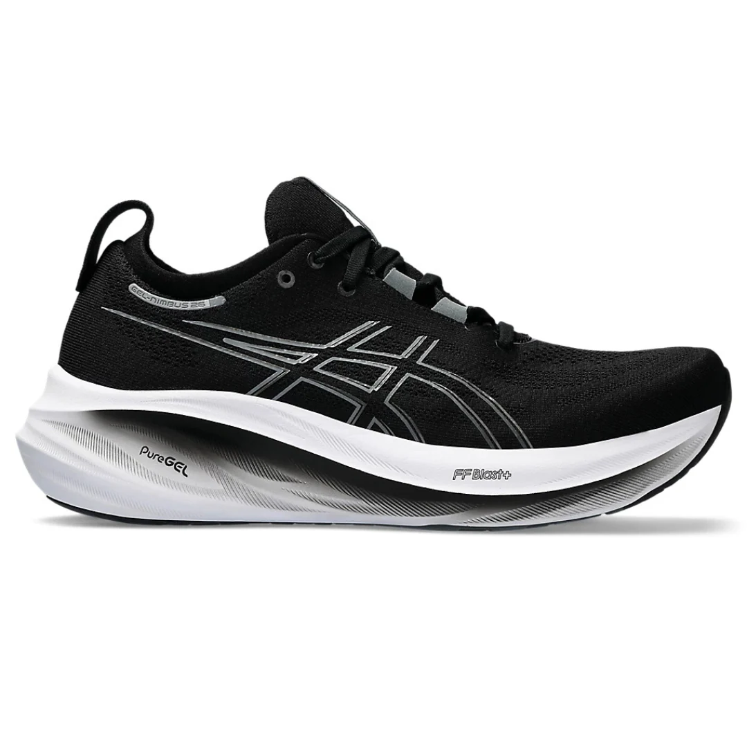 Asics Gel Nimbus 26 -  Preto Grafite Cinza