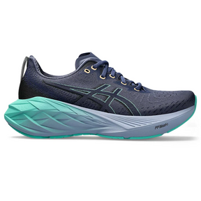 Asics NovaBlast 4 Azul Marinho com Verde e Azul