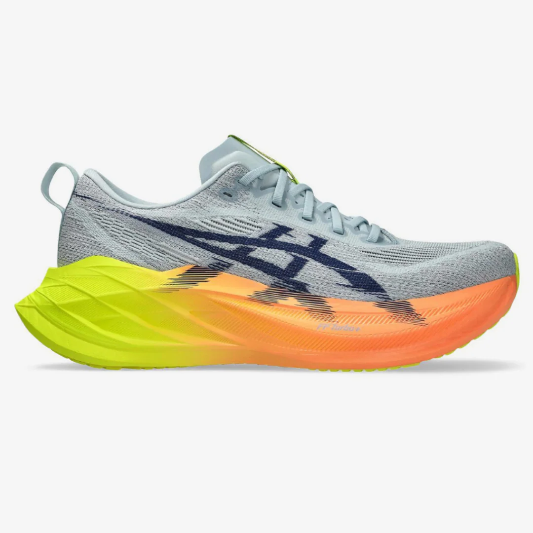 Asics SuperBlast 2 Paris Unissex- Cinza com Verde e Laranja