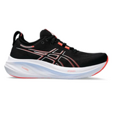 Asics Gel Nimbus 26 -  Preto com Branco e Vermelho