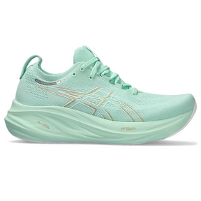 Asics Gel Nimbus 26 - Verde com Branco e Dourado