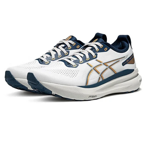 Asics Gel Kayano 31 - Branco com Azul Marinho e Dourado