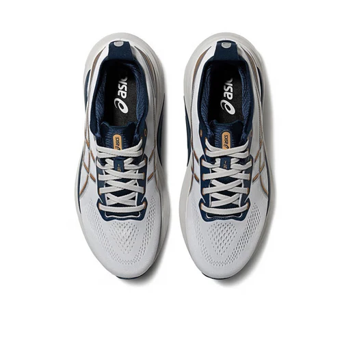 Asics Gel Kayano 31 - Branco com Azul Marinho e Dourado