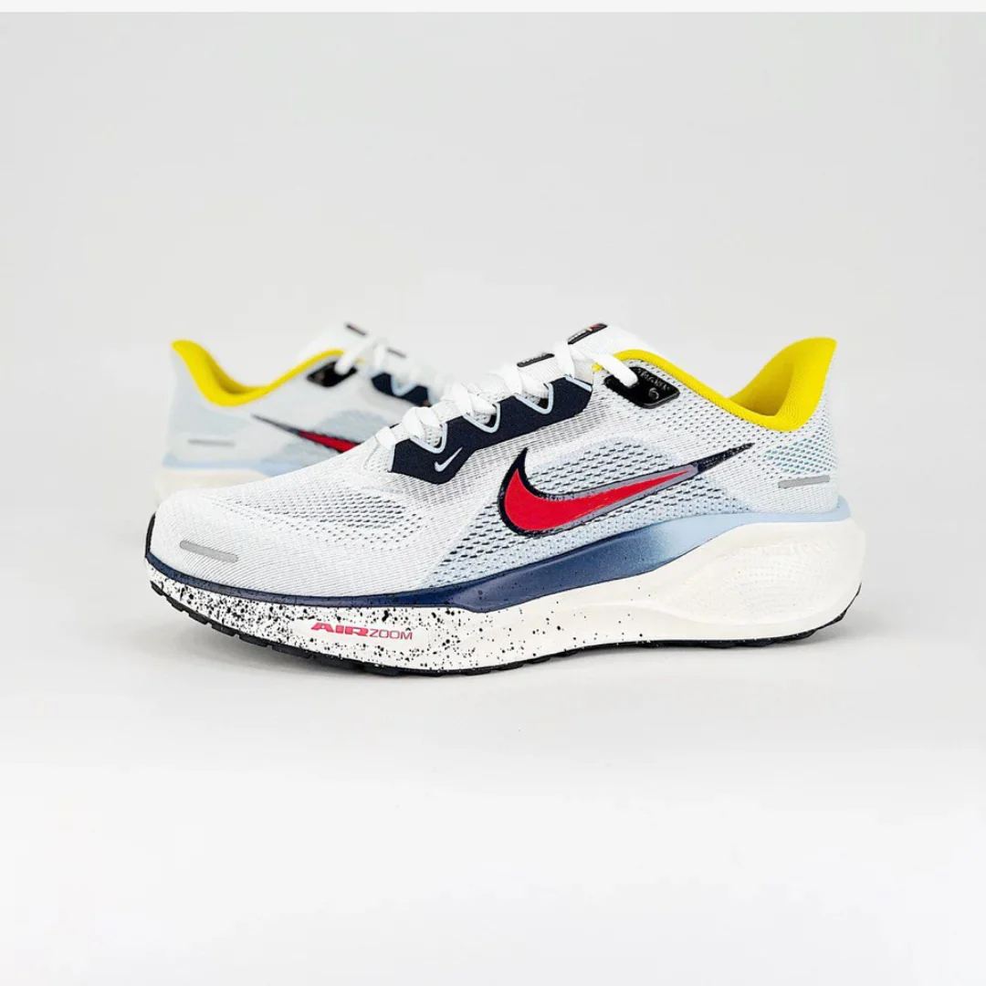 Nike Air Zoom Pegasus 41 - Branco\Azul\Amarelo\Verde
