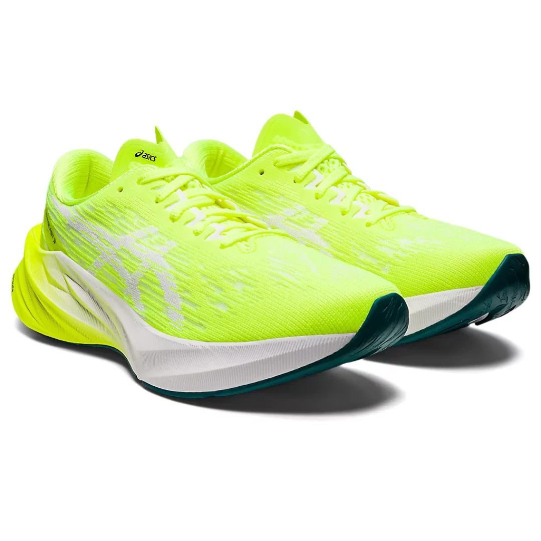 Asics NovaBlast 3 Verde Flourescente e Branco